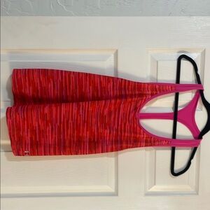 Under Armour Vibrant Pink and Red Performance Tank Top